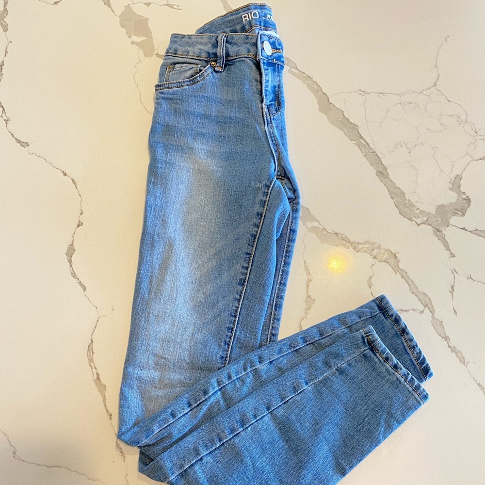Low rise push up skinny jeans